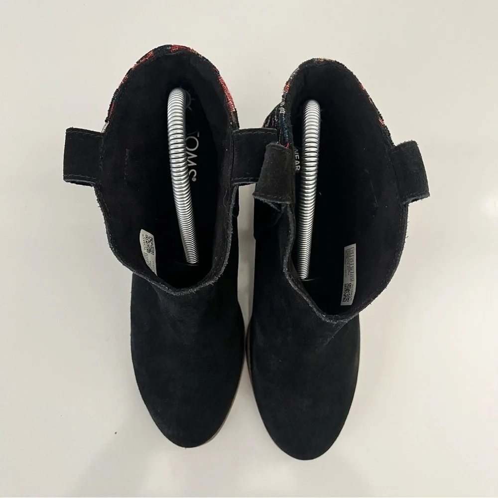 TOMS Constance Western Embroidered Bootie in Black NEW - Picture 5 of 15